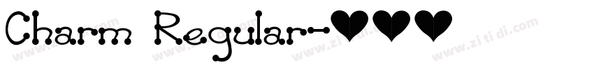 Charm Regular字体转换